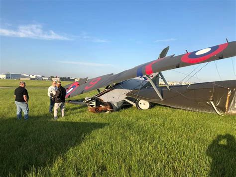 Pilot walks away from WWI-era plane crash